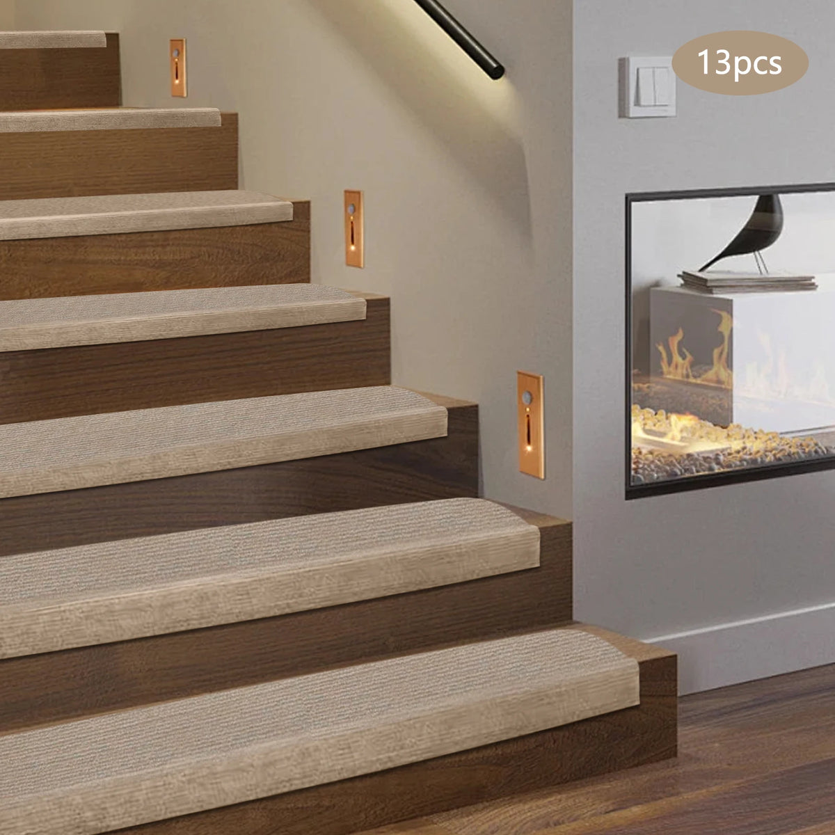 Bymaocar Non Slip Carpet Stair Treads for Safe Home Steps