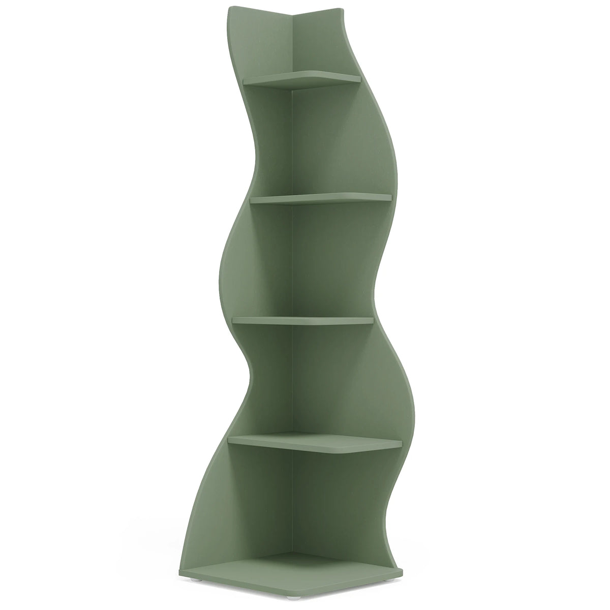 Tribesigns Modern Corner Shelf Bookcase Storage Rack