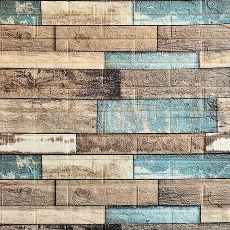 10Pcs 3D Brick Wall Stickers DIY Self Adhensive Decor Foam Waterproof Wall Covering Wallpaper for TV Background Kids Living Room