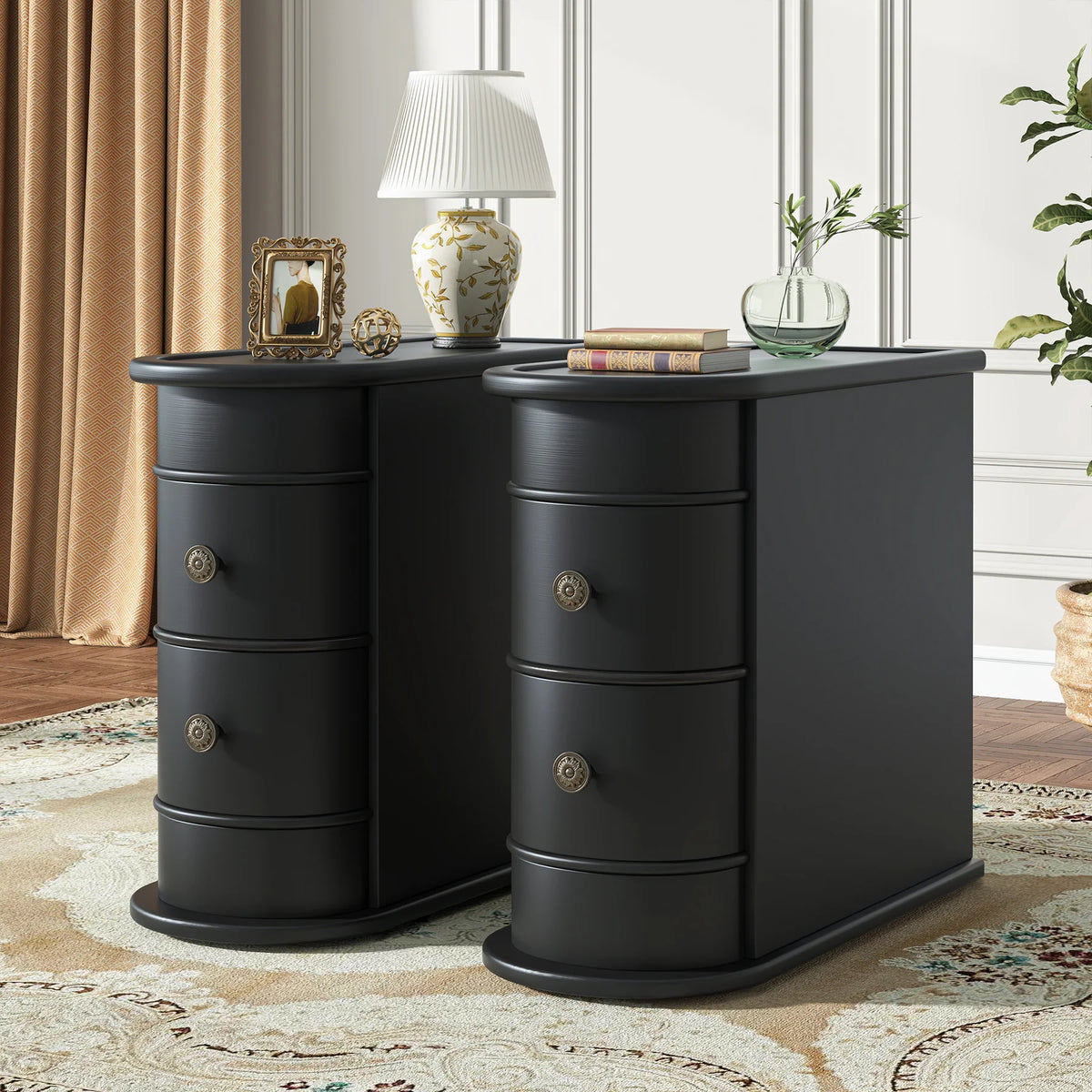 Tribesigns Modern Wooden End Table With Drawer For Sofa
