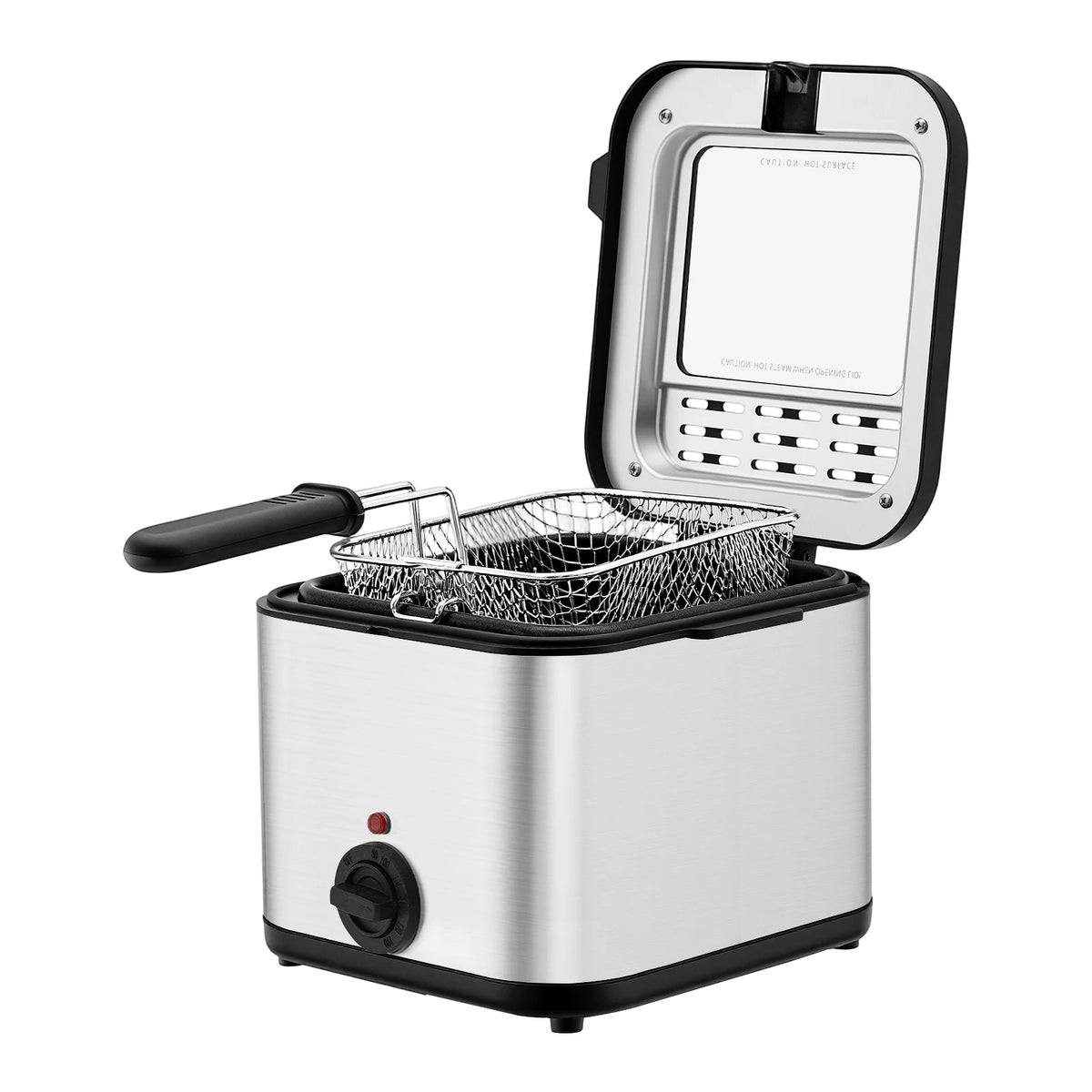 1000W Electric Deep Fryer With Adjustable Temperature And Frying Basket