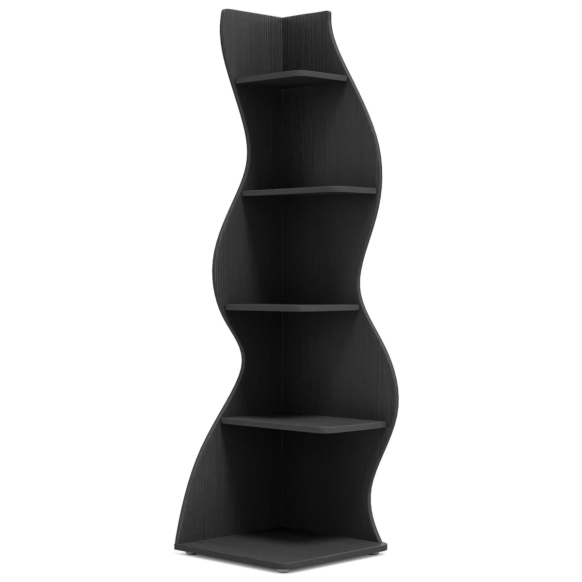 Tribesigns Modern Corner Shelf Bookcase Storage Rack