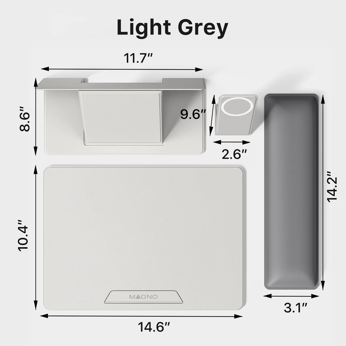 Module Master Magnetic Foldable Laptop Stand for 17" Laptop Ergonomic Adjustable Portable Laptop Riser Dual Mode Lap Desk with Magnetic Phone Stand Fiberglass Steel Base for Travel Office