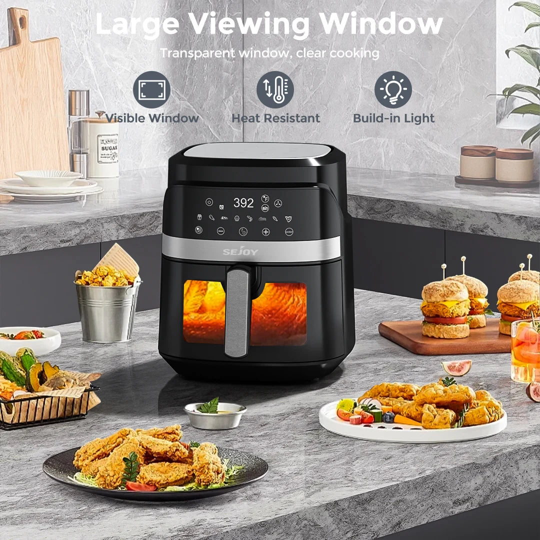 Sejoy 8 In 1 Air Fryer With Ceramic Coating Technology