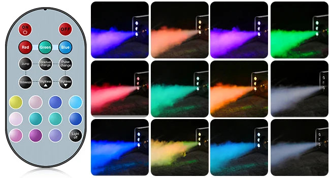 Rudderstar RGB LED Smoke Machine With Remote Control For Events