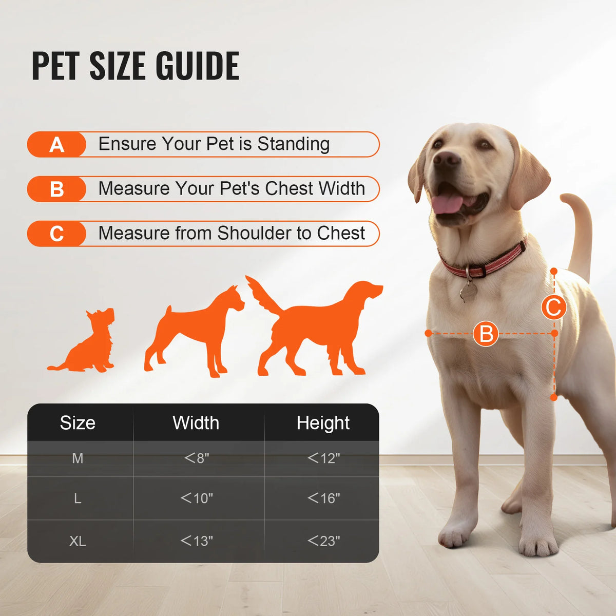 VEVOR Adjustable Sliding Glass Door Pet Door With Aluminum Frame