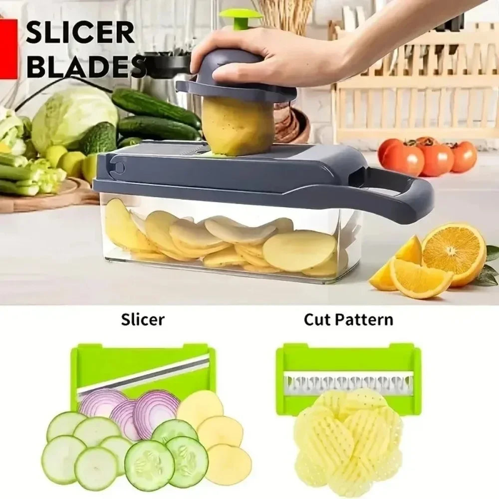 AEDG Multifunctional Vegetable Chopper Slicer Dicer Grater Kitchen Tool Set