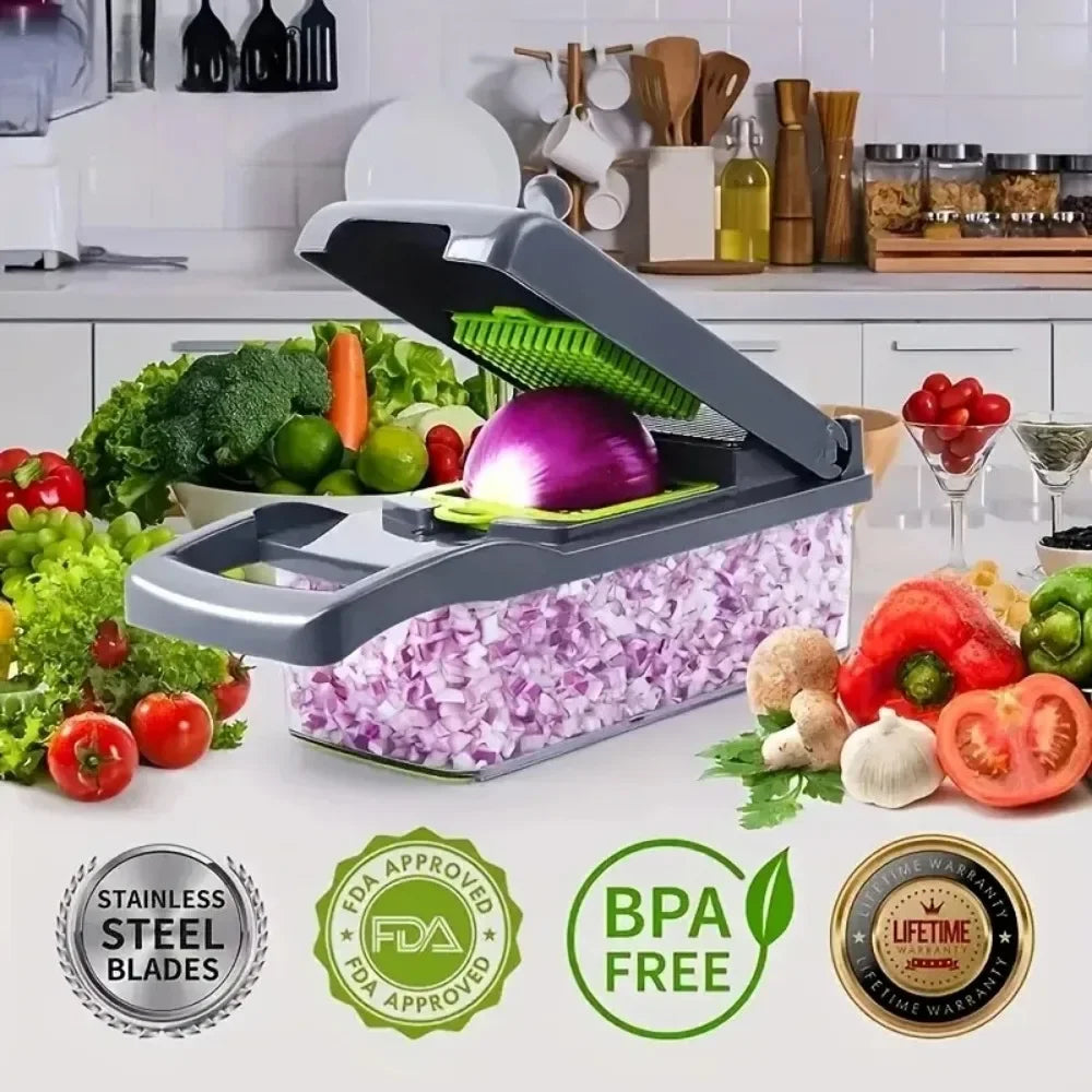 AEDG Multifunctional Vegetable Chopper Slicer Dicer Grater Kitchen Tool Set