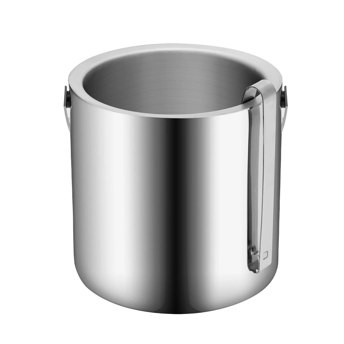 Double Wall Stainless Steel Ice Bucket With Tongs And Lid