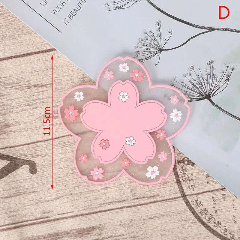 Cherry Blossom Silicone Heat Resistant Non Slip Dining Table Mat
