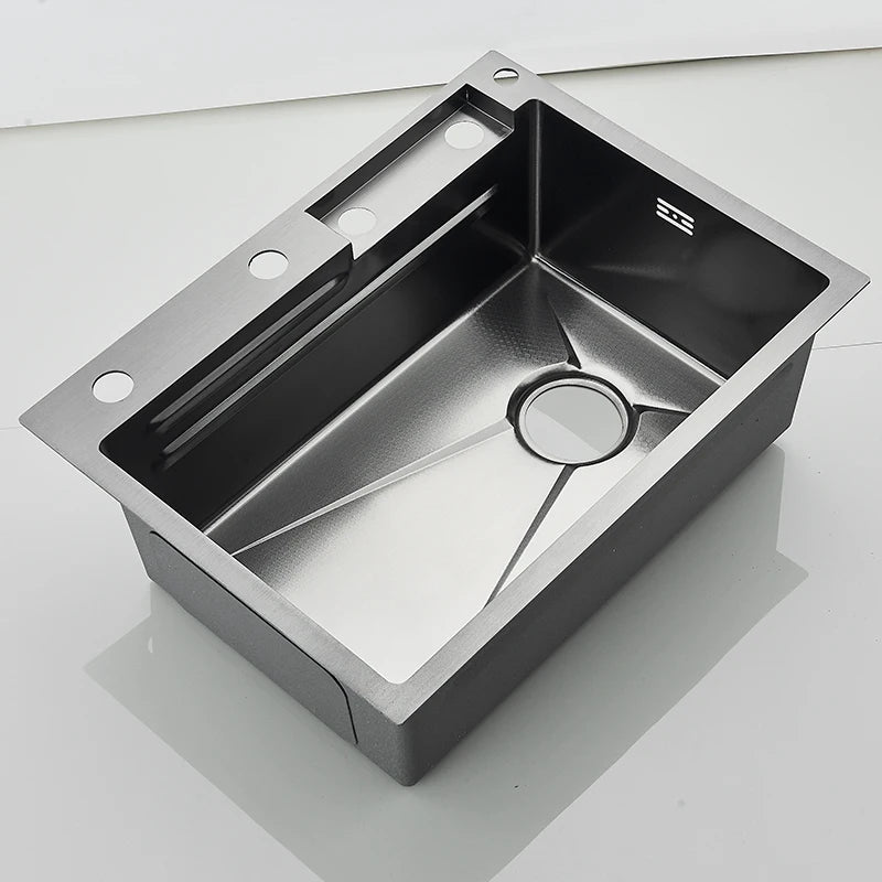 Rozin 304 Stainless Steel Kitchen Sink With Pull Out Faucet