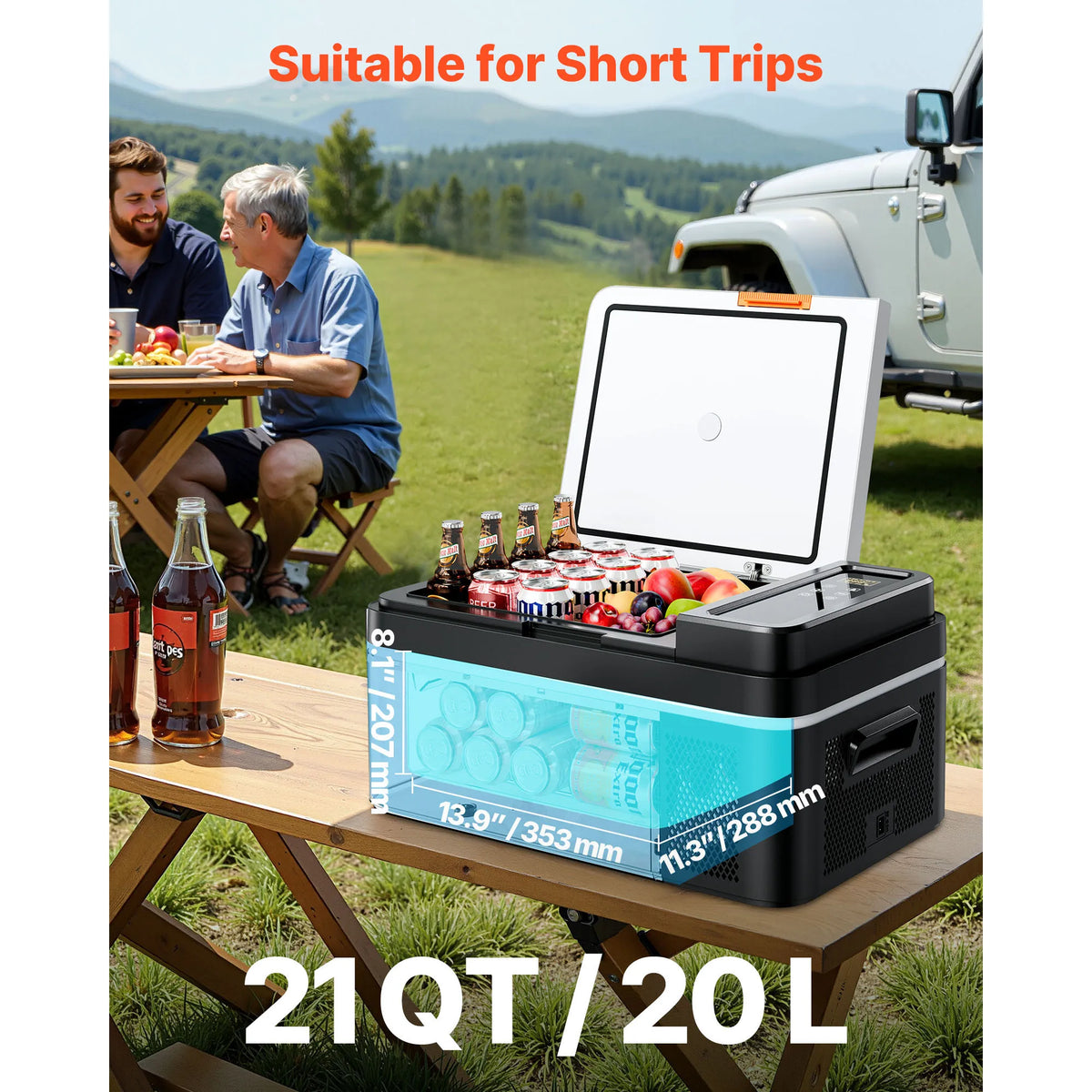 Succebuy Portable Compressor Refrigerator Freezer For Cars And Travel