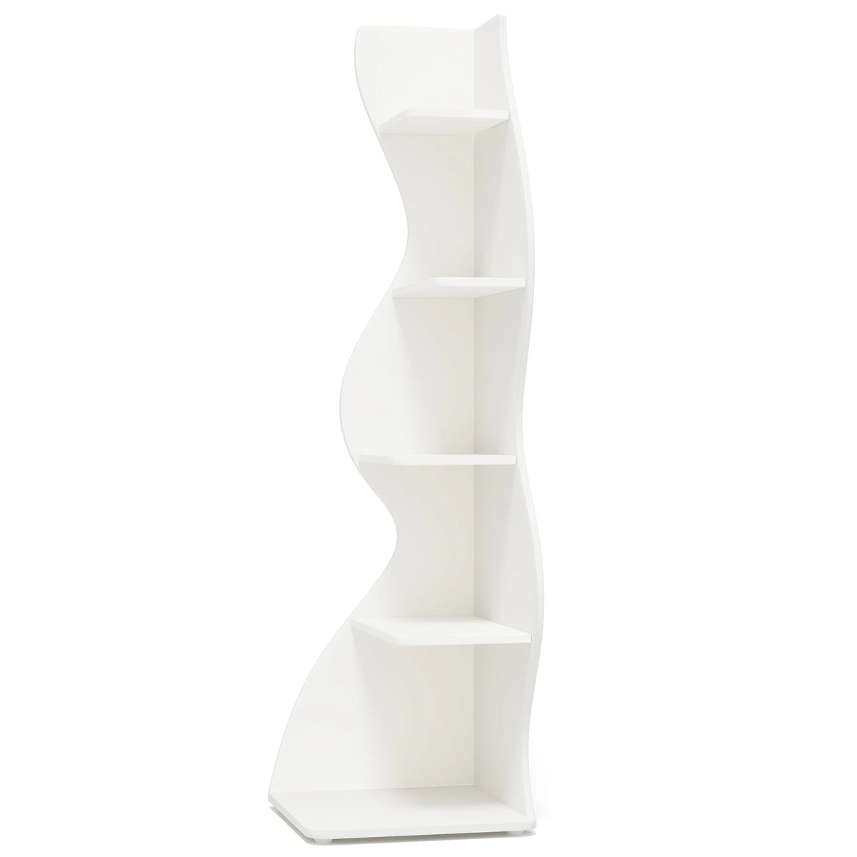 Tribesigns Modern Corner Shelf Bookcase Storage Rack