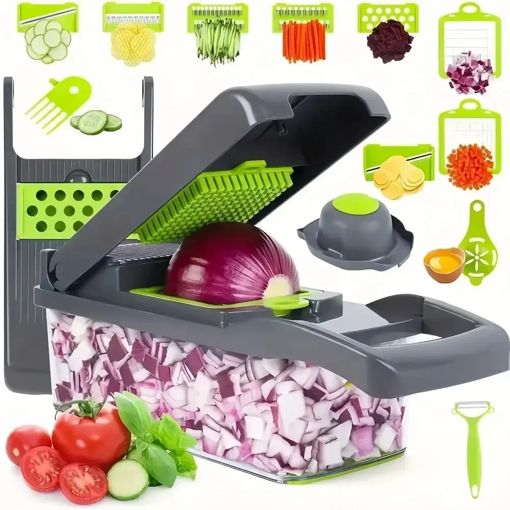 AEDG Multifunctional Vegetable Chopper Slicer Dicer Grater Kitchen Tool Set