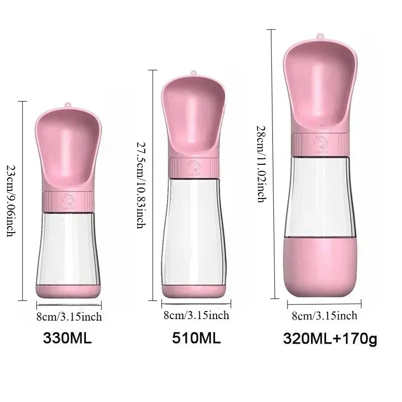Portable Travel Pet Water And Food Dispenser Bottle For Dogs