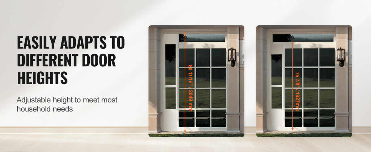 VEVOR Adjustable Sliding Glass Door Dog Door With Aluminum Frame