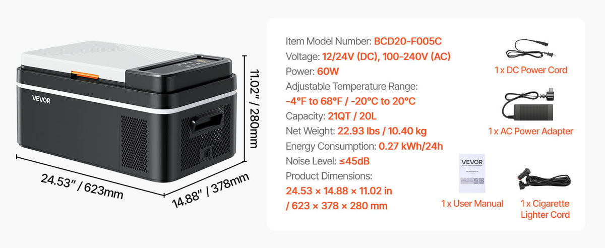 Succebuy Portable Compressor Refrigerator Freezer For Cars And Travel