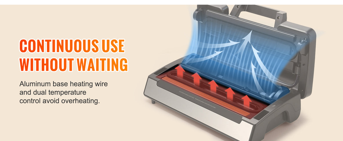 SucceBuy Vacuum Sealer Machine For Food Packaging And Kitchen Use