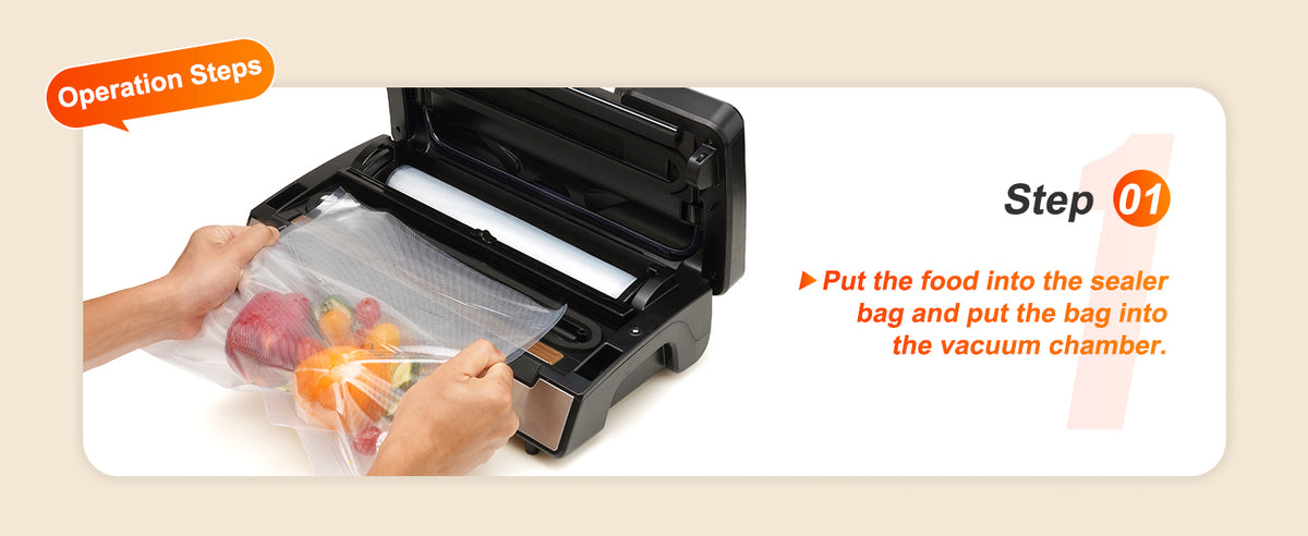 SucceBuy Vacuum Sealer Machine For Food Packaging And Kitchen Use