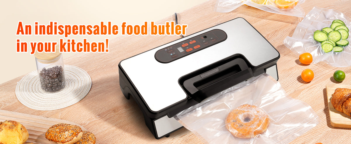 SucceBuy Vacuum Sealer Machine For Food Packaging And Kitchen Use